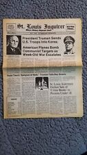 Vintage St Louis Inquirer Newspaper President Truman Korea War 1950 Complete  picture