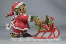 Cherished Teddies 'Adam' 2024 Annual Santa Bear With Sleigh - #137977 New In Box picture