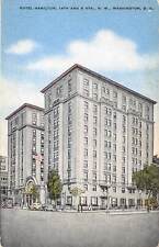 Wahington DC 1940s Postcard Hotel Hamilton 14th & K Streets picture