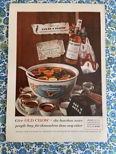 Vintage 1959 Old Crow Bourbon Print Ad picture