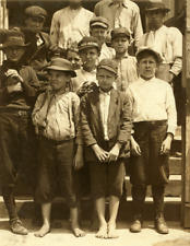 1913 Young Hosiery Mill Workers, Georgia Old Photo 8.5