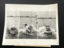 1960 AP Press Photo Dutch KNZHRM Lifeboat Carlot Unsinkable testing Amsterdam picture