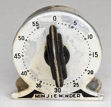 Vintage Metal Kitchen Timer Minute Minder - Does NOT RING picture