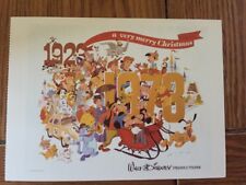 POSTCARD-UNUSED DISNEY CHRISTMAS 1972 A VERY MERRY CHRISTMAS FROM ALL CHARACTERS picture