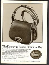 Vintage advertising print Fashion bag Dooney & Bourke Horseshoe Bag Leather 1988 picture