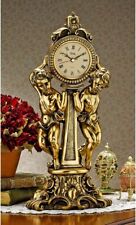 Katlot Amboise Twin Cherubs Mantle Clock, gold picture