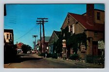 Rockport MA-Massachusetts, Bearskin Neck, Antique Souvenir Vintage Postcard picture