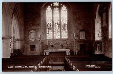 Edwinstowe Nottinghamshire England Postcard Lady Chapel St c1910 RPPC Photo picture