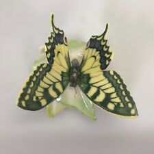 Hutschenreuther 2” Porcelain Butterfly Tiger Swallowtail Germany Vintage  picture