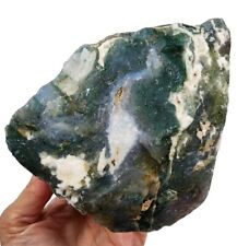 Moss Agate Rough Stone Brazil 2lbs 8oz. picture