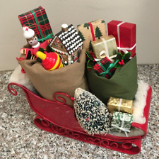 Adorable Byers Choice Red Sleigh Filled with Toys picture