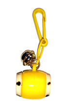 Vintage 1980s Plastic Charm Yellow Taiko Drum Charms Necklace Clip On Retro picture