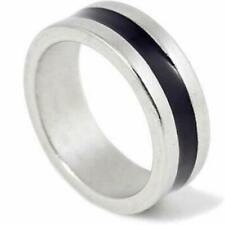 PK RING SILVER & BLACK STRONG MAGNETIC- SIZE 10-1/2 (20mm) MAGIC TRICK picture
