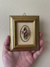 IBIS Capodimonte Italian Porcelain Flowers Framed Flower Of The Month -April picture