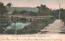 Entrance to Chuctanunda Park Amsterdam NY New York Postcard D98 picture