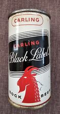 Very Rare Carling BLACK LABEL Bock Beer Flat Top Vintage Can Frankenmuth MI picture