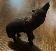 Wooden Wolf Sculpture picture