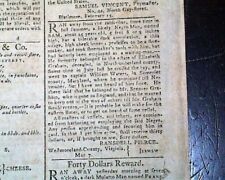 Rare 18th Century Baltimore MD Maryland w/ Jay Treaty Discussion 1796 Newspaper picture