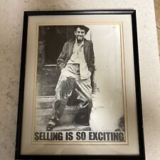 Vintage Picture Of Salesman Unique 14”x17” picture