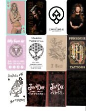 144 Different American Tattoo Shop Business Cards Set 3 picture