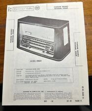 1958 Tonfunk W2006M / 2086M FM-BC-SW Rec Photofact Service Manual Foldout Folder picture