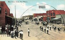 1910 NEW MEXICO POSTCARD: LYCEUM THEATRE, MAIN STREET, CLOVIS, NM picture