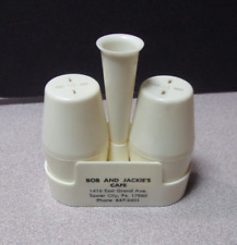 Vintage Salt & Pepper Shakers / Bob and Jackie's Cafe Tower City Pa. Advertising picture