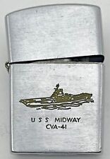 USS Midway CVA41 Vintage Konwal Super Lighter Japan Aircraft Carrier US Navy picture