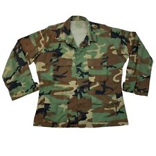 US Army Combat Jacket Mens Large Regular Camo Woodland Hot Weather Military Coat picture