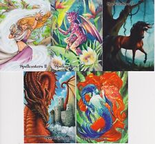 2016 Perna Studios Spellcasters II Enchanted Realms 5 Card Preview Set /370 picture
