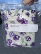 NOS~Longaberger Vintage 1992 May Series Imperial Pansy Basket Fabric Liner🌷 picture