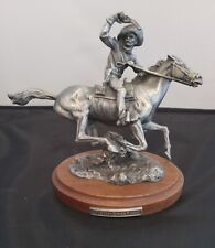 Danbury Mint Pewter Pony Express Rider 1988 picture