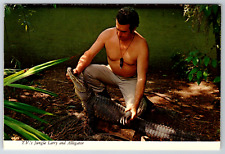 c1980s TV Jungle Lary Alligator Cedar Point Ohio Florida Vintage Postcard picture