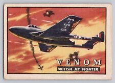 1952 Topps Wings Friend or Foe #72 Venom British Jet Fighter picture