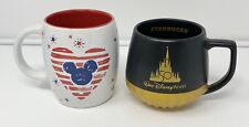 Lot 2 Disney Parks Starbucks Mugs 50th Anniversary & 4th Of July USA Patriotic picture