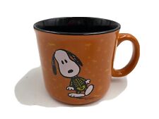 Peanuts Ceramic Skeleton Snoopy Orange 20oz Coffee Mug BB01B28011 picture