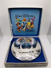 Vintage Walt Disney Silverplated Place Mat Cavalier Mickey Donald Goofy Pluto picture