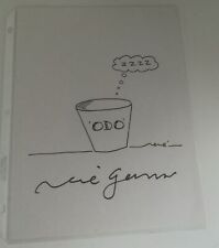 Odo's bucket cartoon drawn by René Auberjonois NOT PERSONALIZED very rare picture