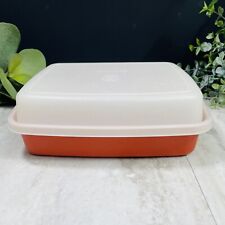 Vintage Tupperware #1518 Jr Season N Serve  Meat Marinade Container Paprika Red picture