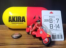 Akira LOT k&m Kaneda On Bike | CAPSULE | Key Card & Pin / Mini Figure picture