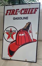 Texaco Fire Chief Pump Plate Sign....Large ... 17