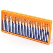 30Pcs Round Diamond Carving Burrs 2.5mm Ball Grinding Bits Shank 2.3 Stone Tools picture