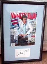 Hugh Grant autograph signed index card custom framed 2003 Vanity Fair cover JSA picture