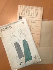 1948 1940s Vintage Butterick Skirt - Two Lengths. - STUNNING 4702 H-35 W-26 picture