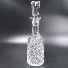 Waterford Clear Crystal ALANA Decanter Diamond Cut w Octagon Stopper 13.25