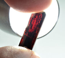 Natural Rare Transparent Deep Red Rutile Faceted Gemstone 3 Carat picture