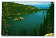 c1950's View Of Emerald Bay Lake Tahoe California CA Unposted Vintage Postcard picture
