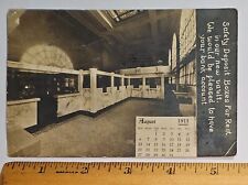 Vintage 1911 Danville, Illinois RPPC/Real Photo Postcard PALMER BANK INTERIOR(B) picture