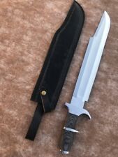 New Custom Handmade 5160 Spring Steel Predator Movie Knife With Leather Sheath  picture