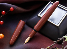 Wancher Dream Fountain Pen | TRUE EBONITE - SAND RED, Calligraphy Pen picture